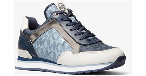 maddy trainer michael kors herbs|Maddy Metallic Signature Logo Trainer .